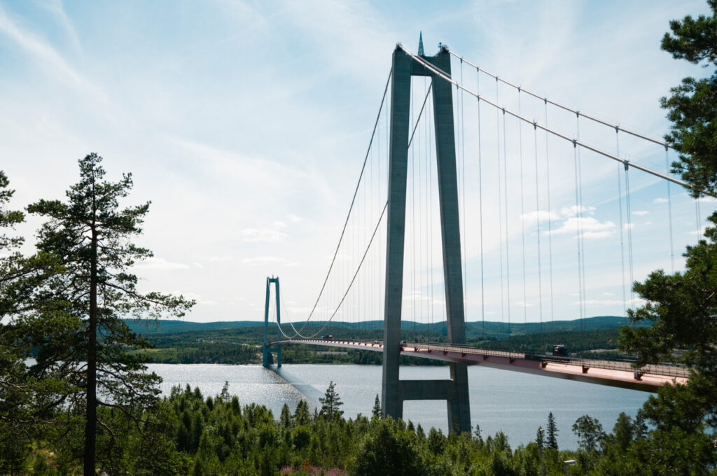 A bridge in Sweden at the High coast