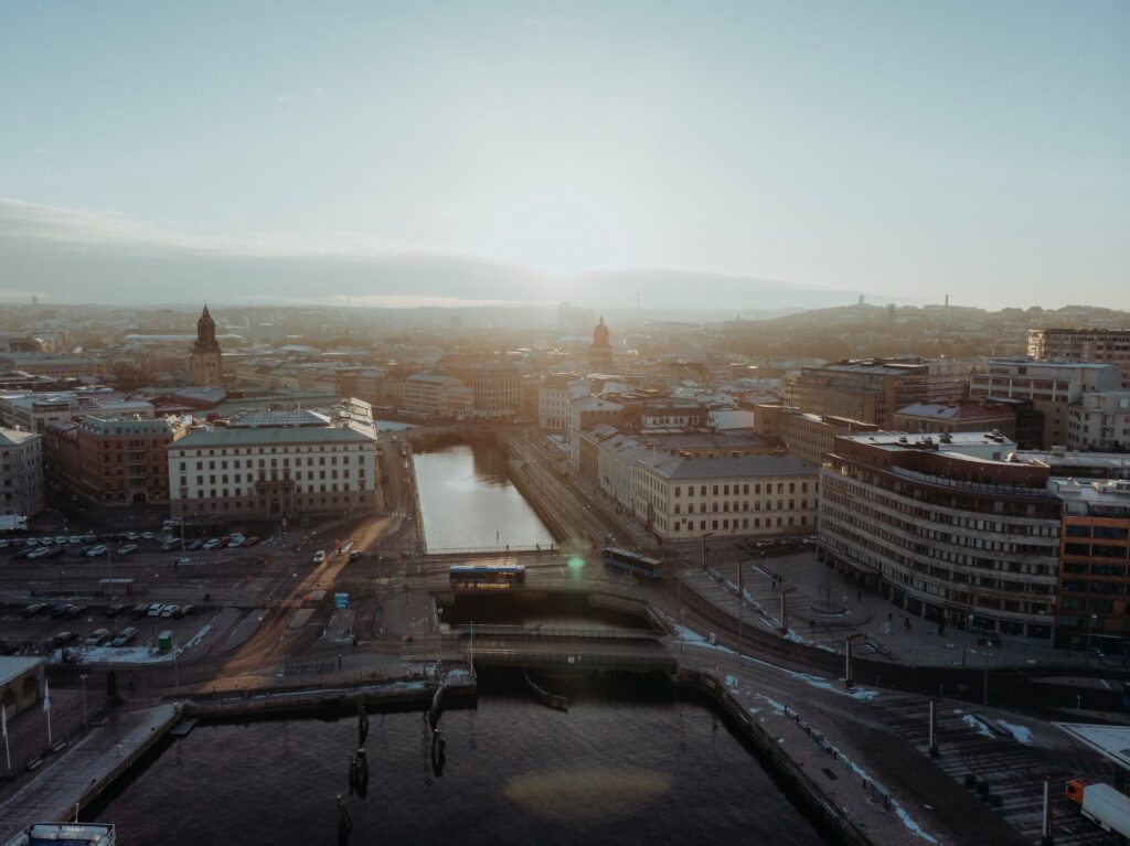 Gothenburg city from above